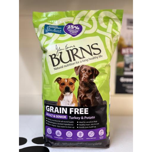 Burns Adult and Senior Turkey and Potato(Grain Free)